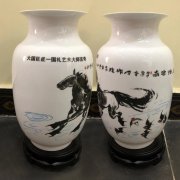 國(guó)禮藝術(shù)大師言奇、張巖石等藝術(shù)陶瓷花瓶定做