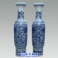 景德鎮(zhèn)落地大花瓶燒制工藝，多作陶瓷禮品用